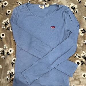 Levi's Blue Long Sleeve Tee